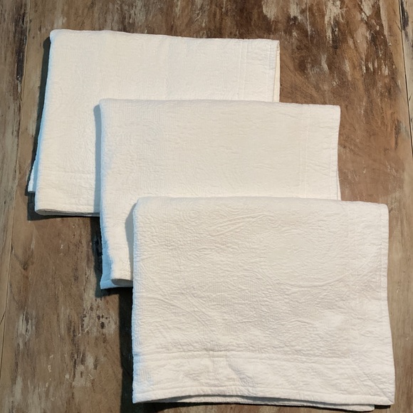 Lands' End Bedding 3 Quilted Standard Pillow Shams Poshmark